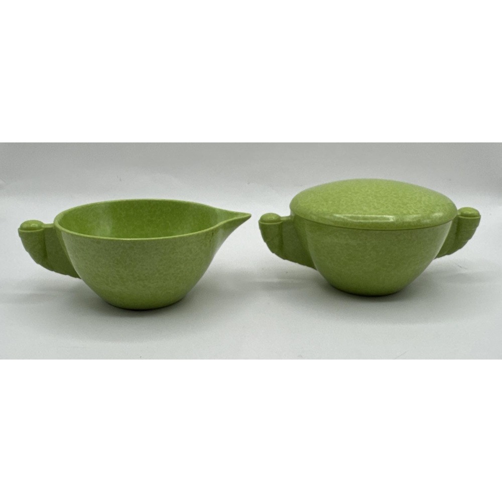 Vintage Branchell Color Flyte 1950s Mid‎ Century Melmac Lime Green Sugar Creamer